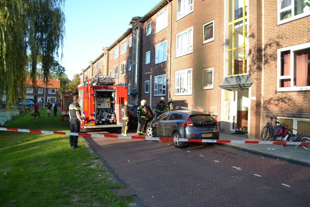 Appartementen beschadigd door scooterbrand
