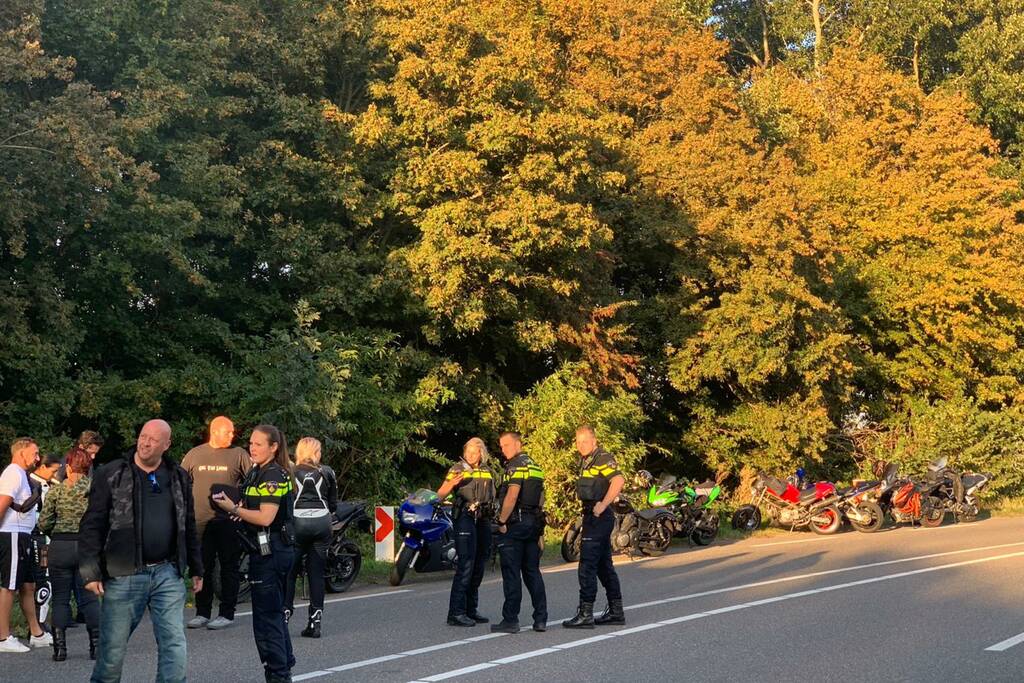 Motorrijder gewond na val