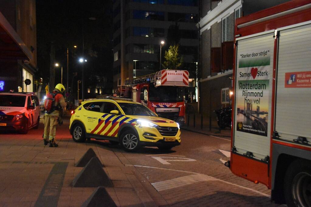 Persoon loopt brandwonden op bij keukenbrand