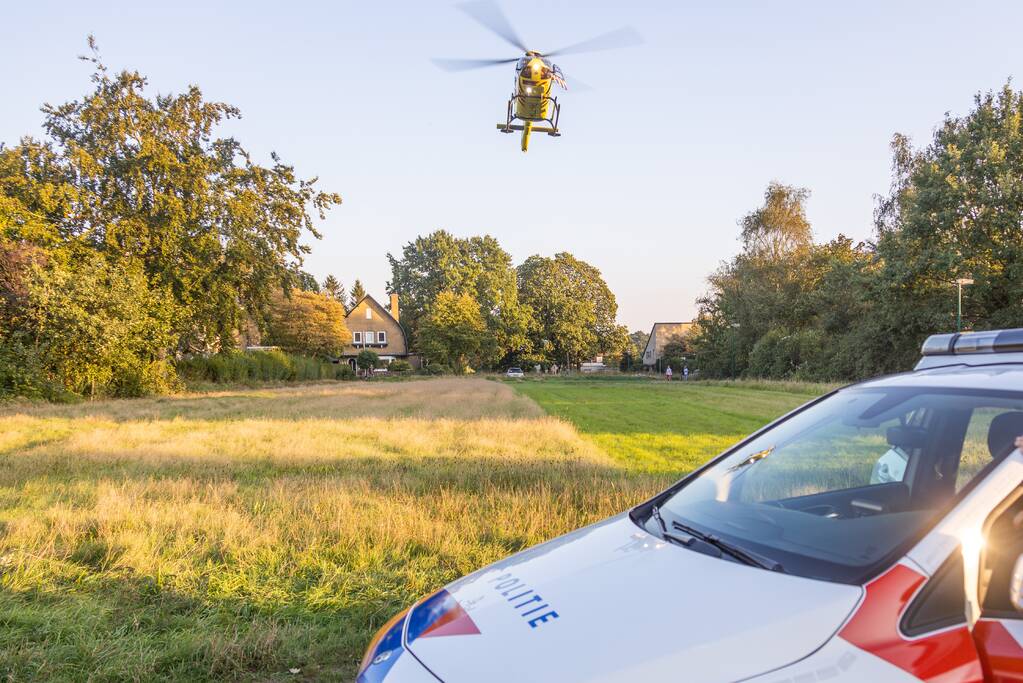 Traumahelikopter landt voor incident in woning