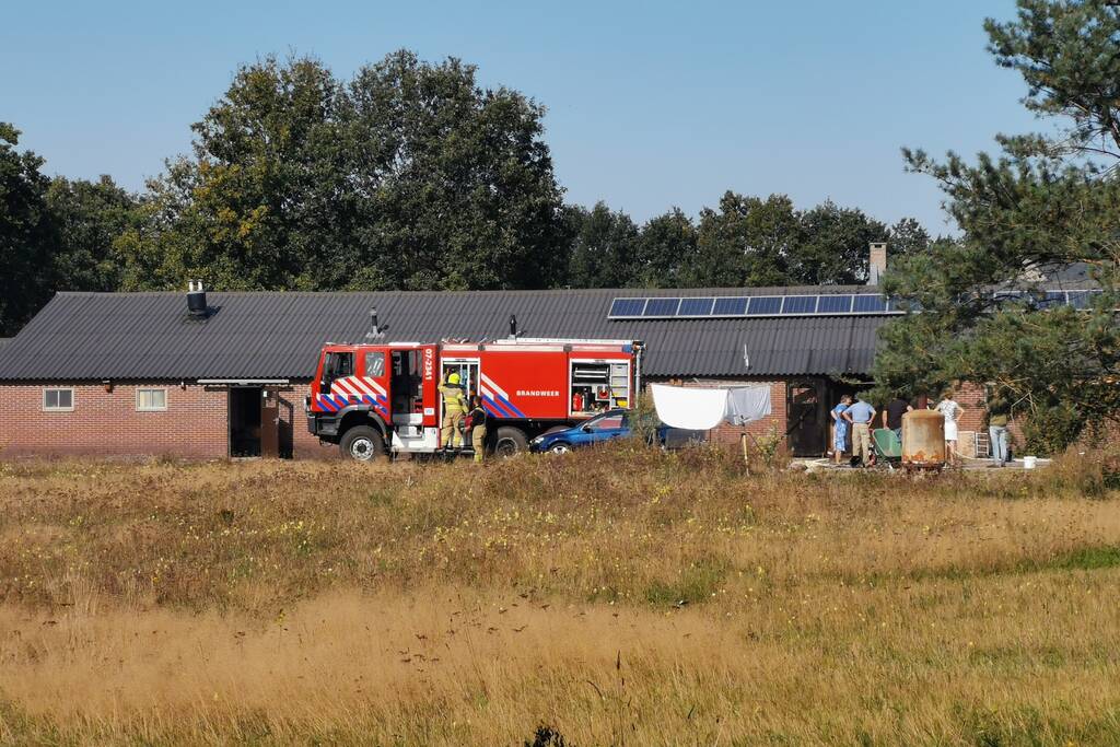 Brand in schuur camping 't Rakkertje