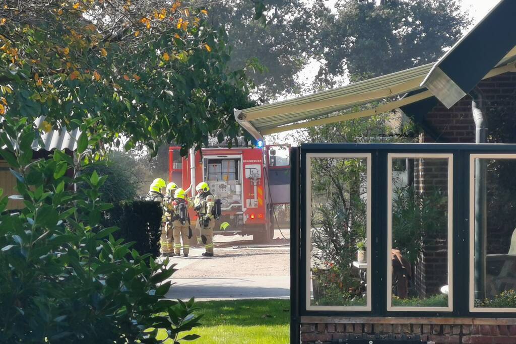 Brand in schuur camping 't Rakkertje
