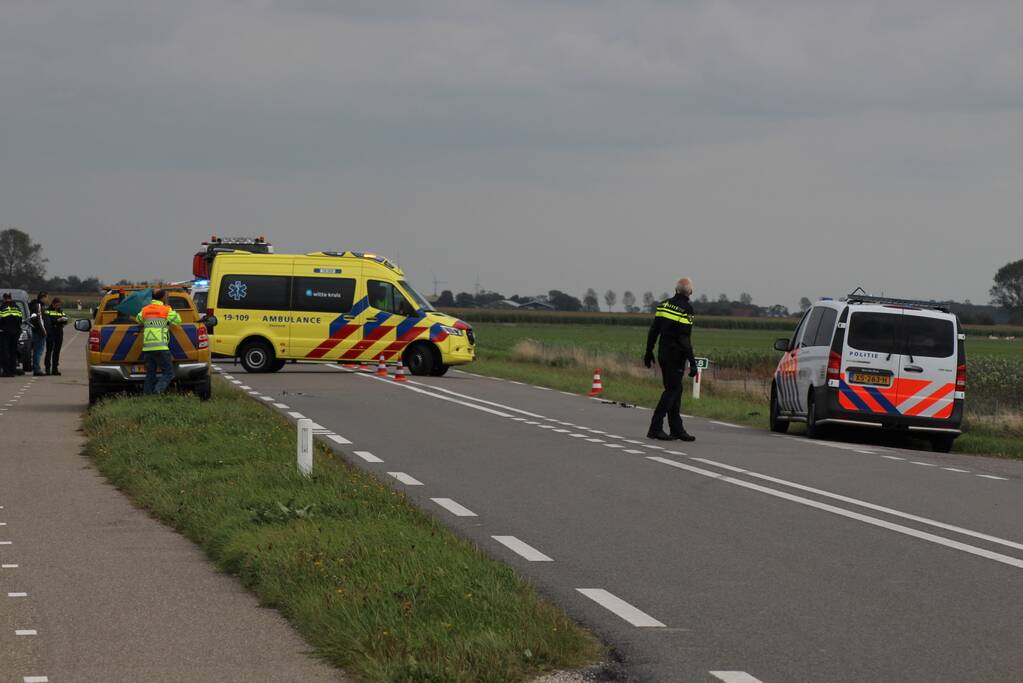 Motorrijder gewond bij aanrijding