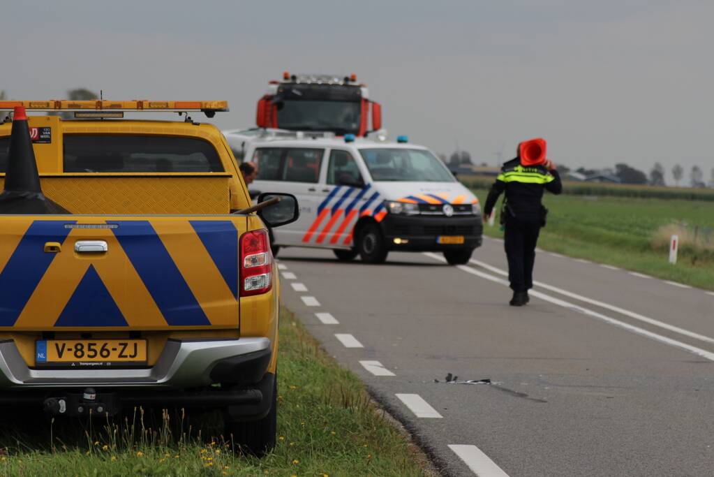 Motorrijder gewond bij aanrijding