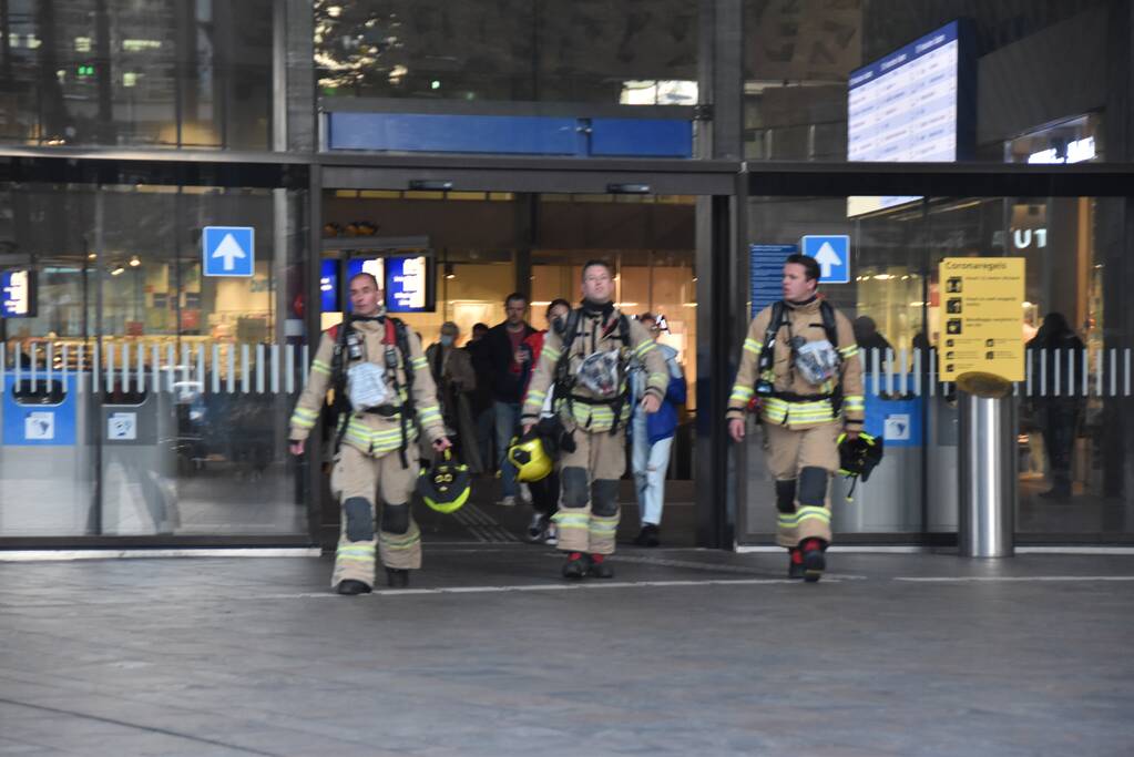 Brand in wisselverwarming op spoor van Centraal Station