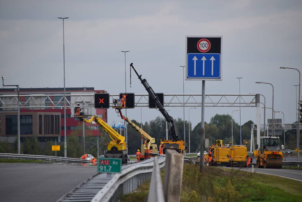 Verkeerschaos door werkzaamheden op snelweg