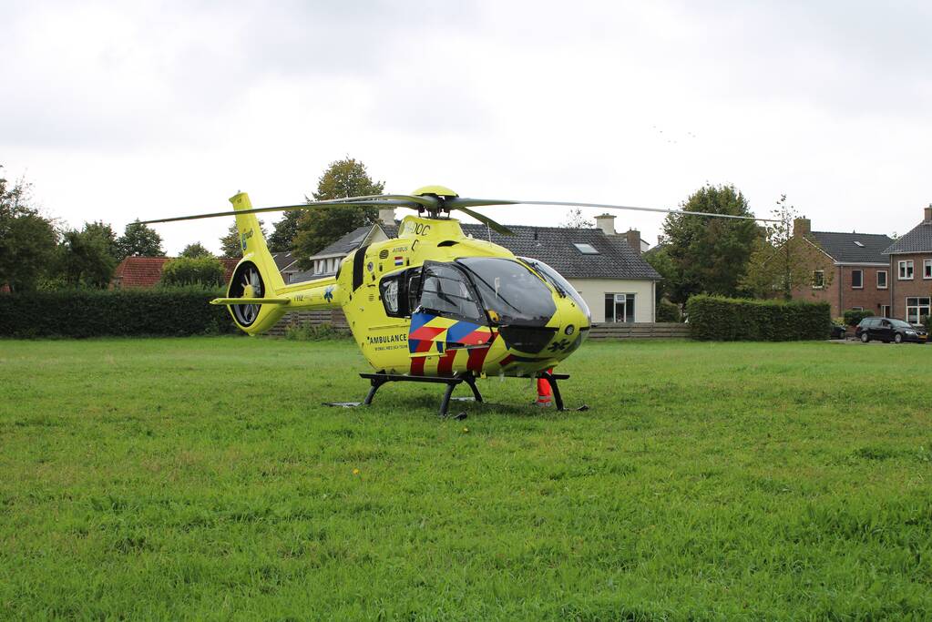 Traumahelikopter ingezet voor incident
