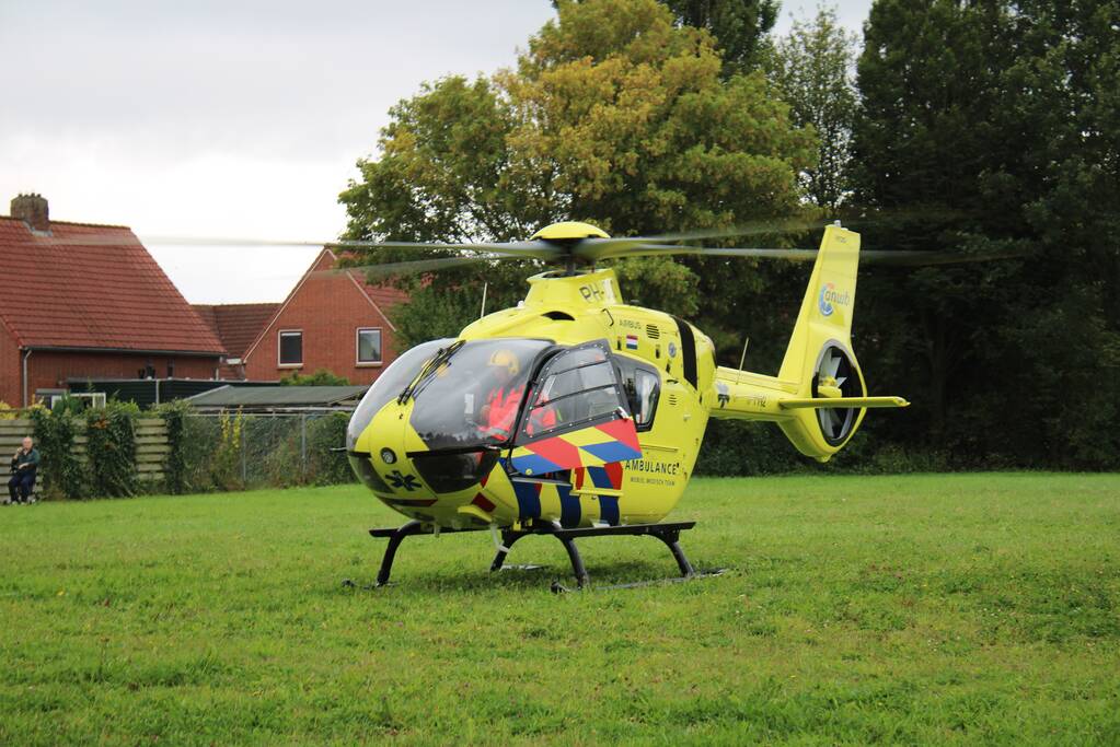Traumahelikopter ingezet voor incident