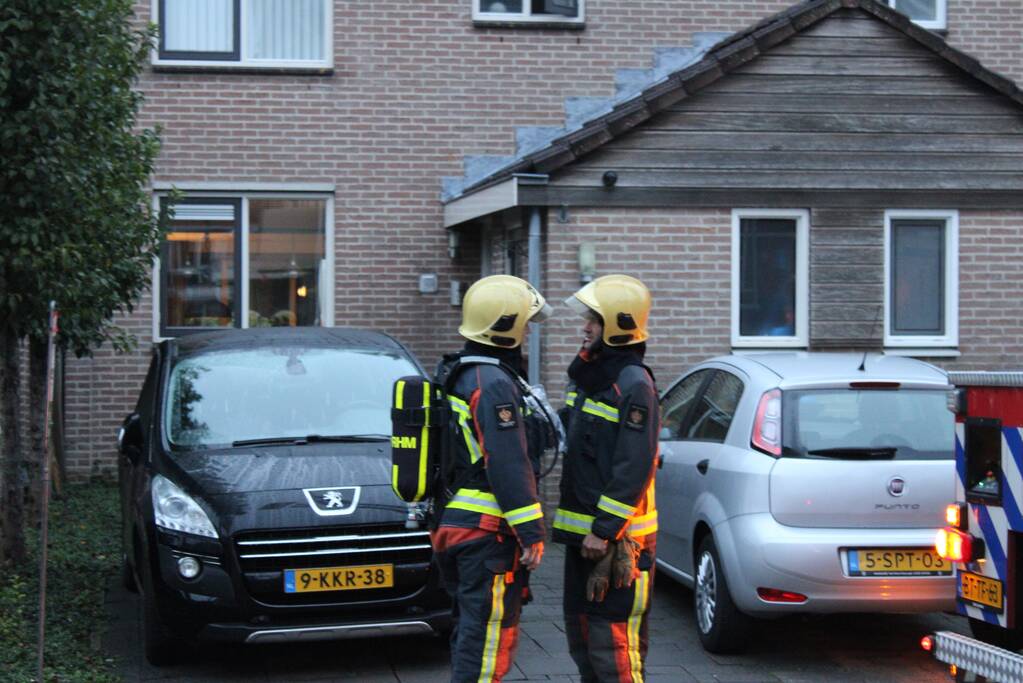 Brand in woning geblust