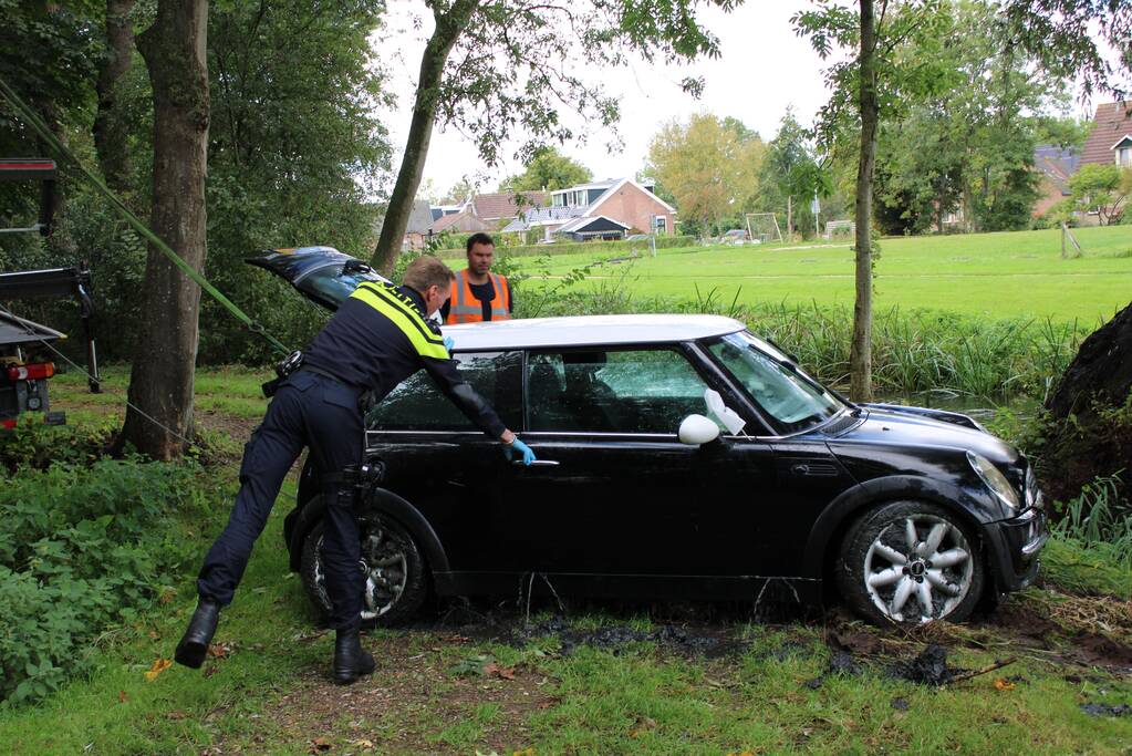 Auto te water geraakt
