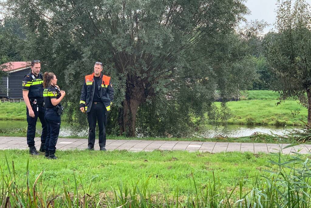 Gaslek aan slootkant ontstaan