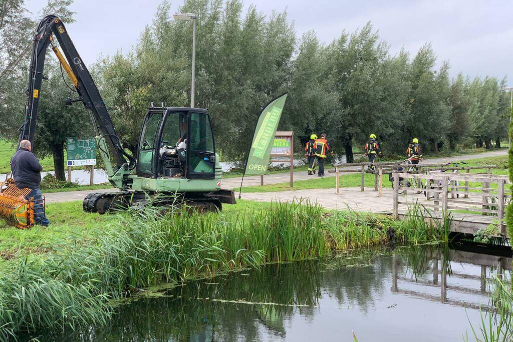 Gaslek aan slootkant ontstaan