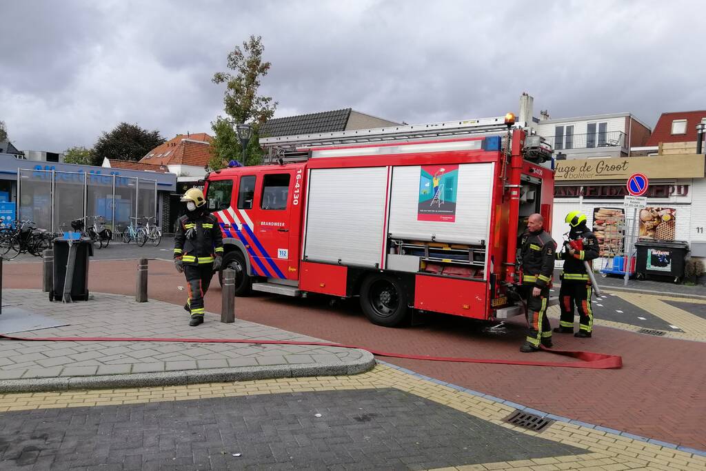 Brand in ondergrondse container