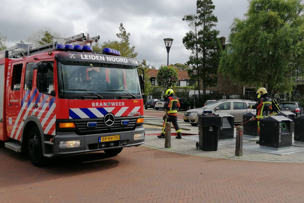Brand in ondergrondse container