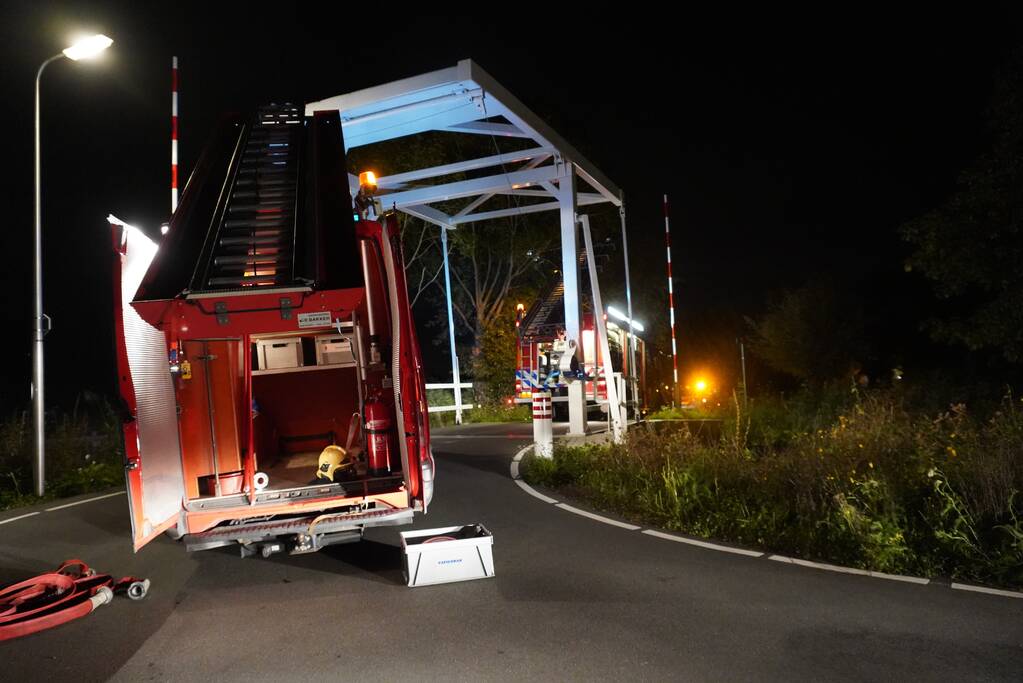 Grote brand in sauna bij woning