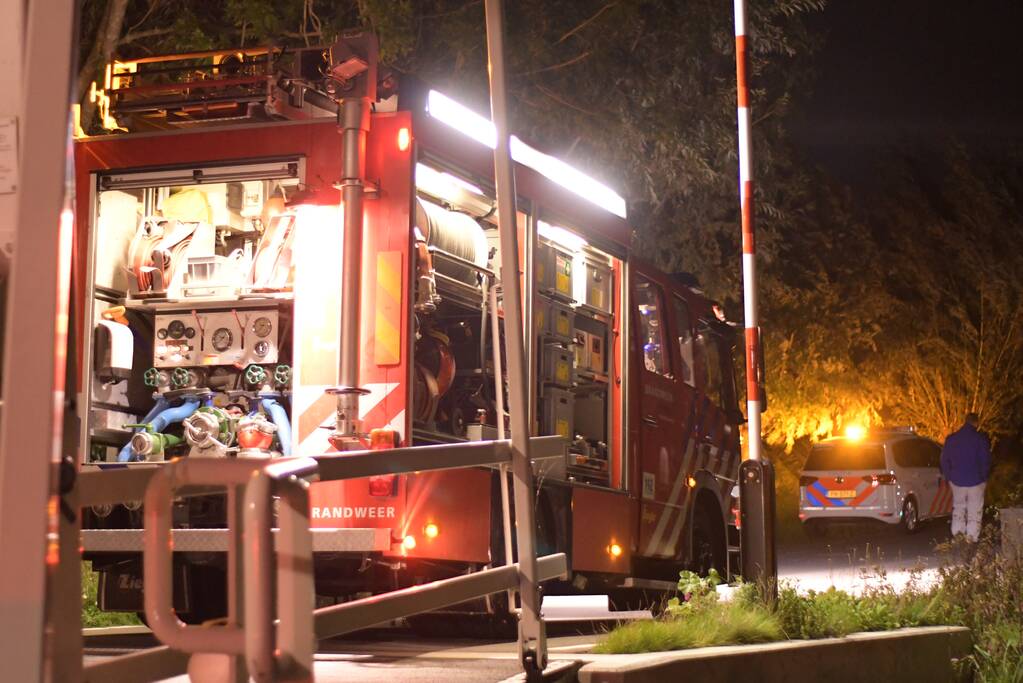 Grote brand in sauna bij woning