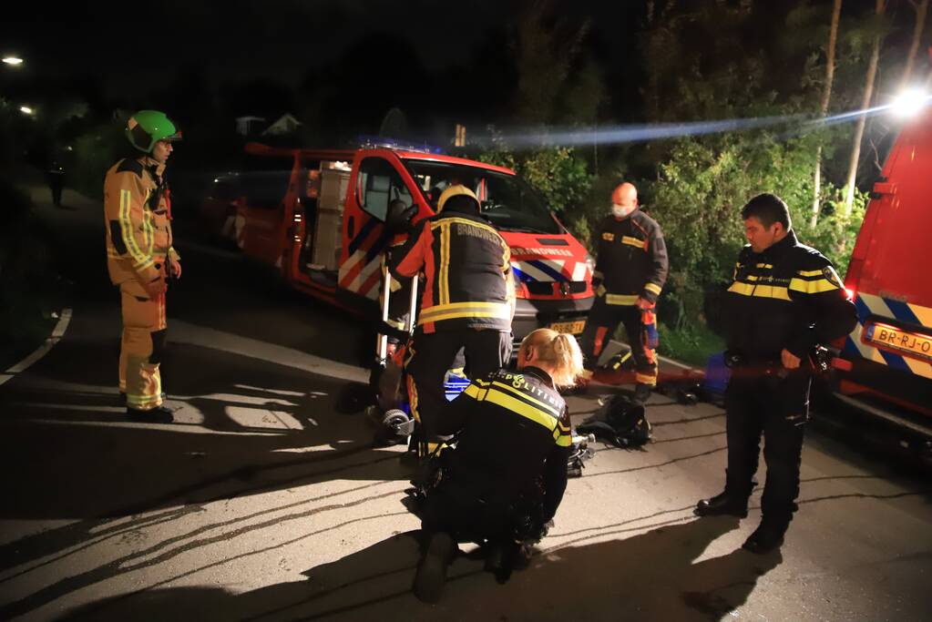 Grote brand in sauna bij woning