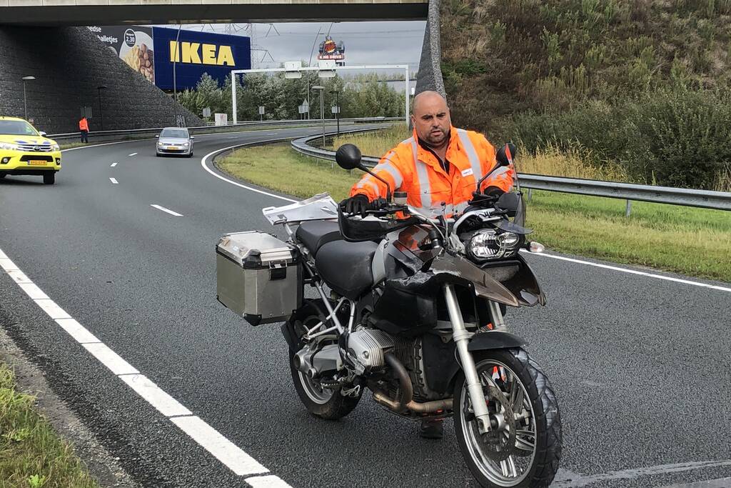 Motor flink beschadigd bij eenzijdig ongeval