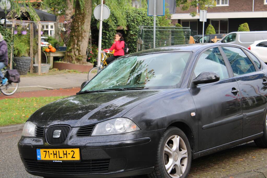 Persoon geschept door personenauto