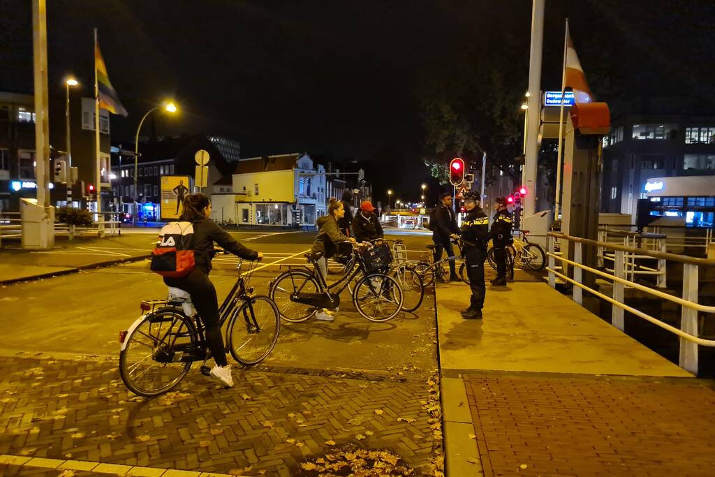 Meerdere bekeuringen na controle op fietsverlichting