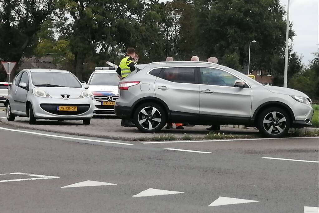 Ongeval tussen twee auto's