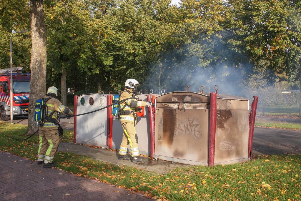 Brand in papiercontainer in Soesterkwartier