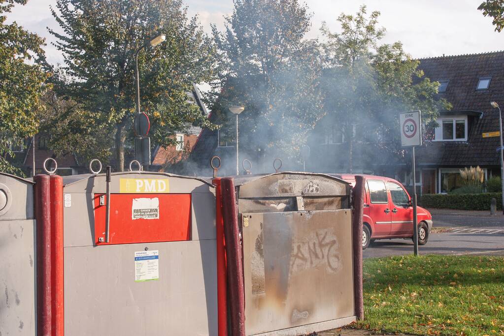 Brand in papiercontainer in Soesterkwartier