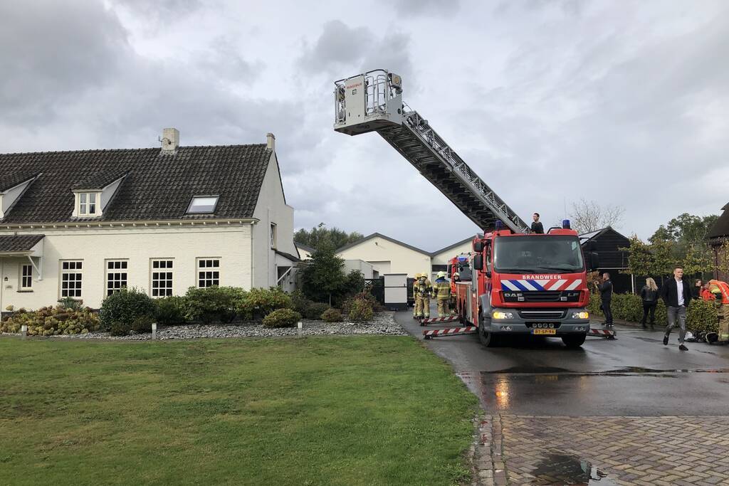 Brand in afvoerkanaal kachel