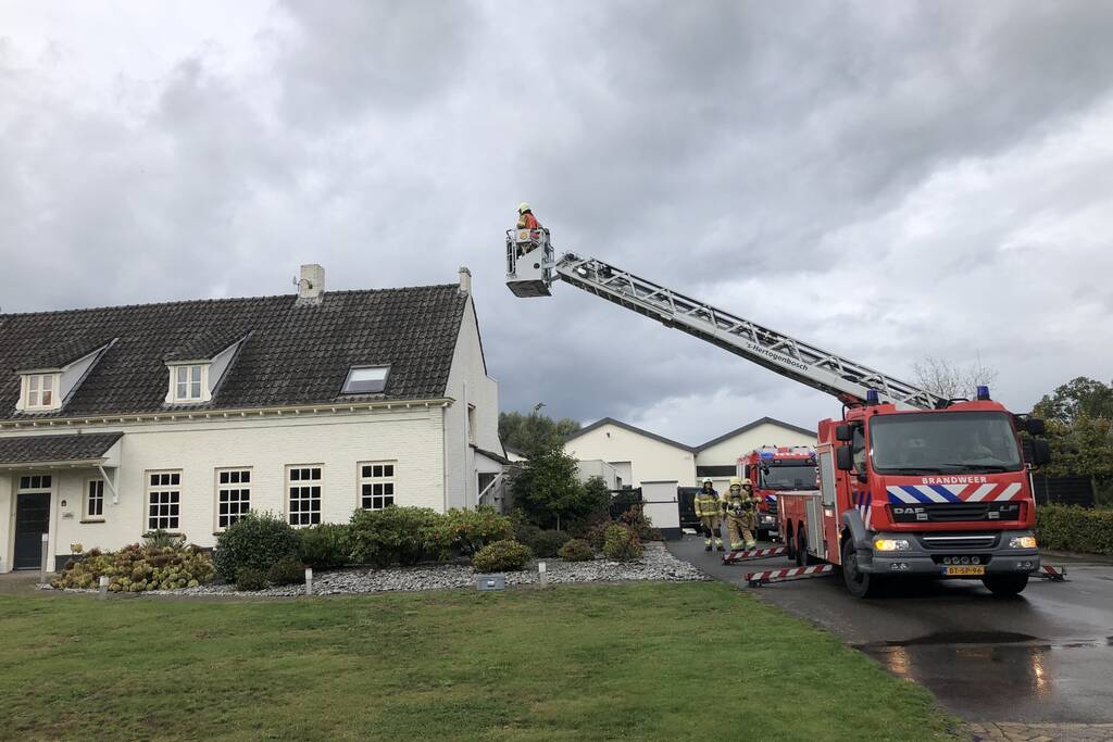 Brand in afvoerkanaal kachel