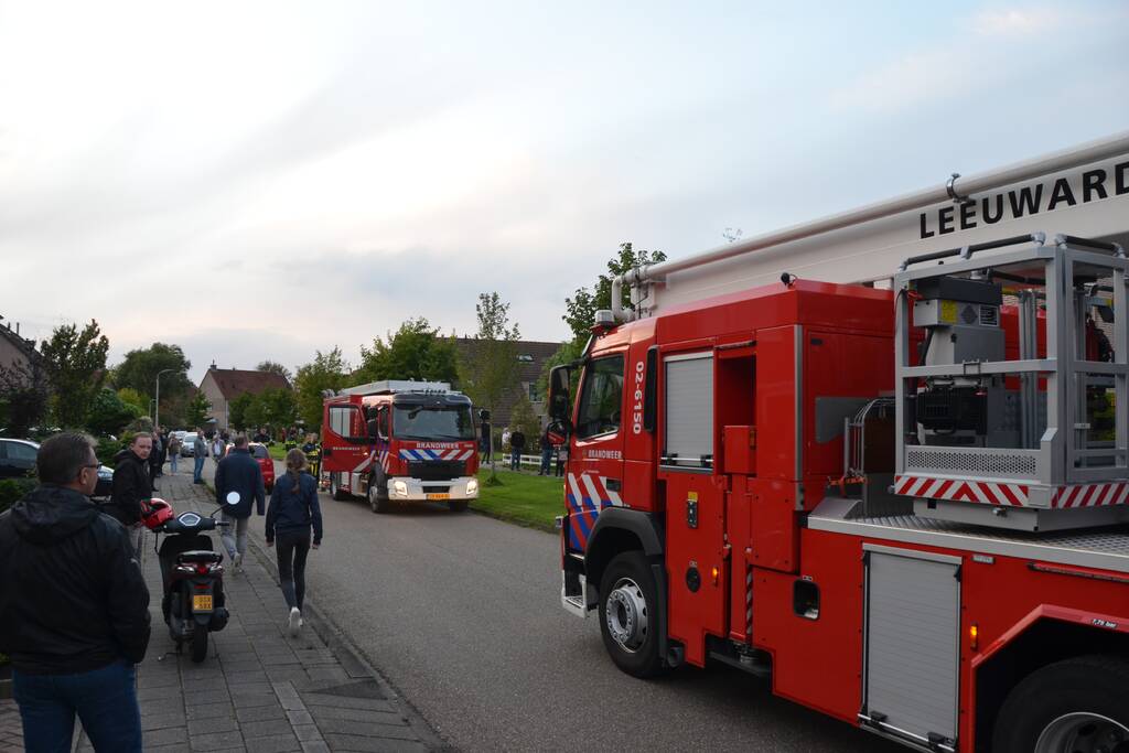Brandweer rukt uit voor brand in woning