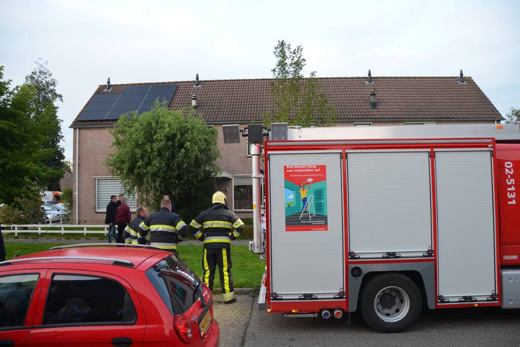 Brandweer rukt uit voor brand in woning