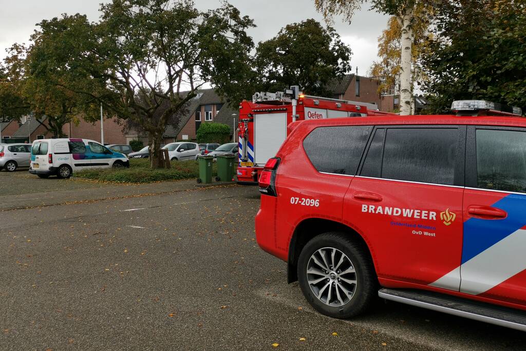 Gaslucht waargenomen in woning