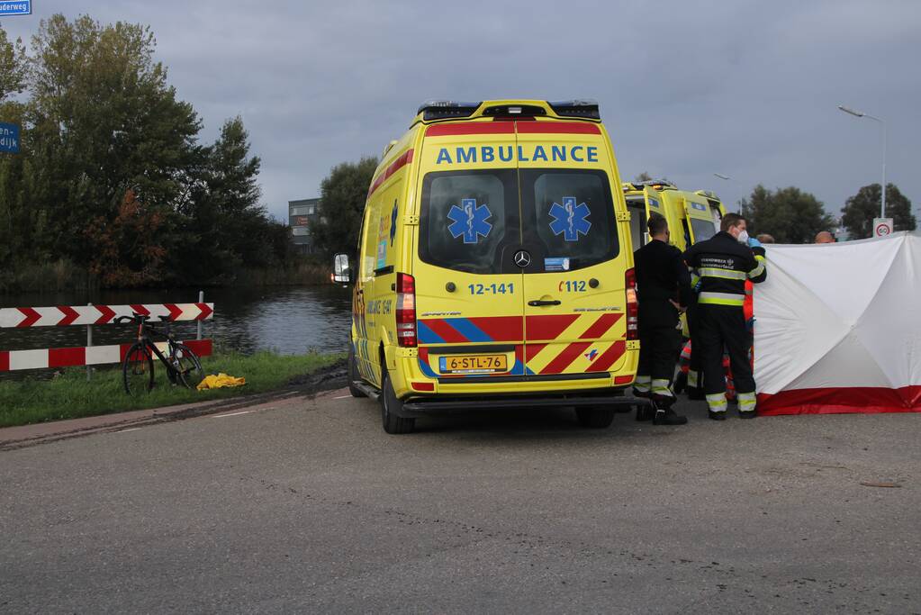 Traumahelikopter landt voor zwaar ongeval met wielrenner