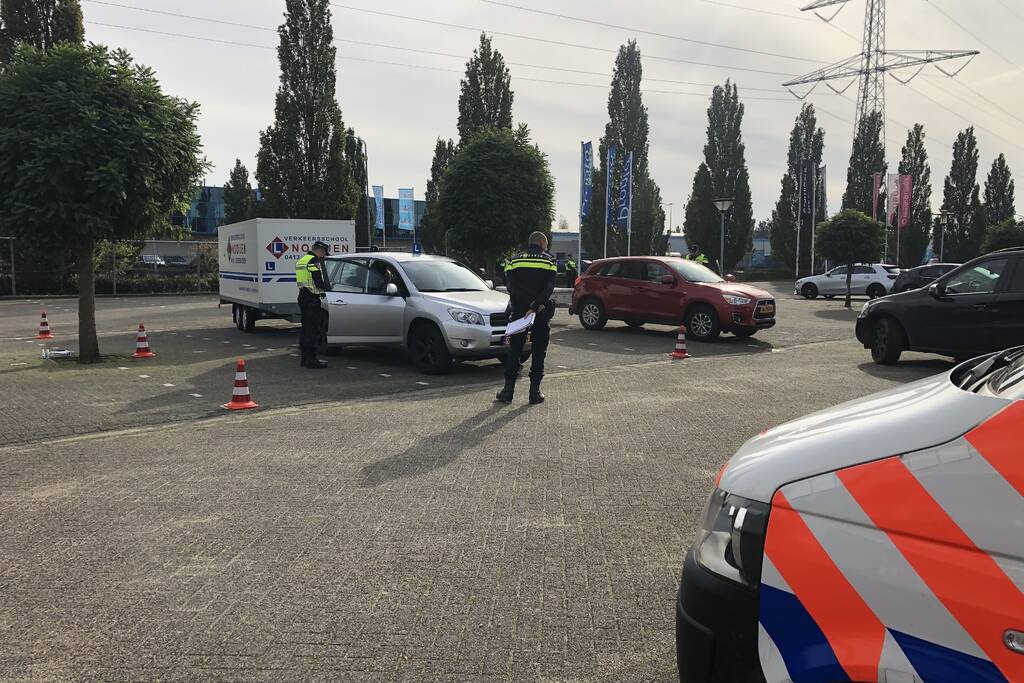 Verkeerscontrole op aanhangers