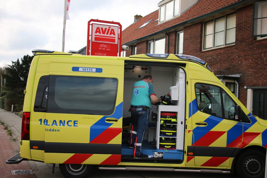 Scooterrijder gewond na schrikreactie