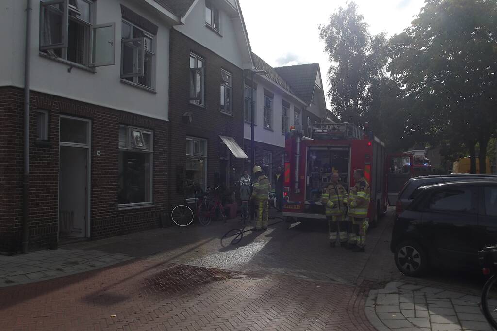 Brand in woning in Bunnepe