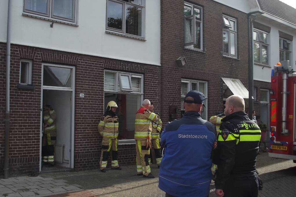 Brand in woning in Bunnepe