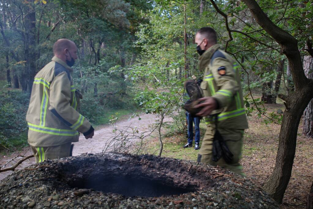 Brand in bos bagelhuiseplas