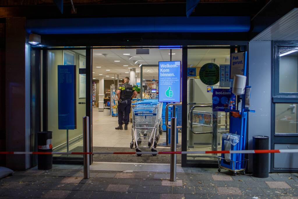 Overval op supermarkt Albert Heijn