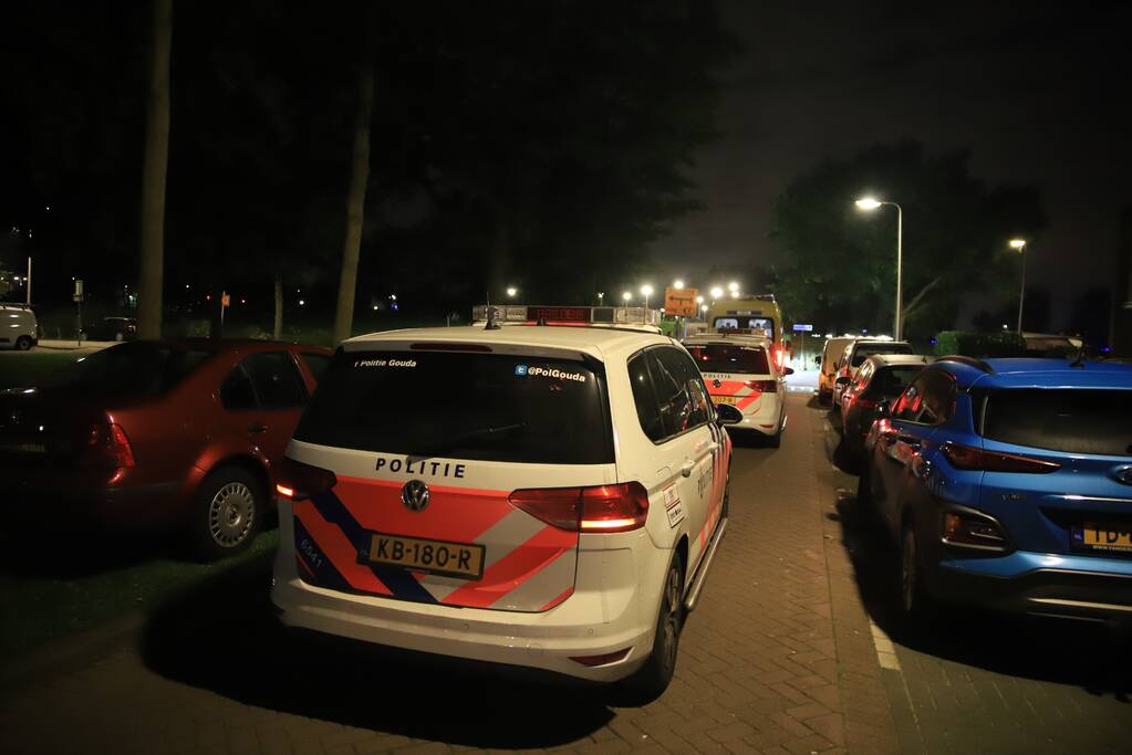 Fietser remt en slaat over de kop