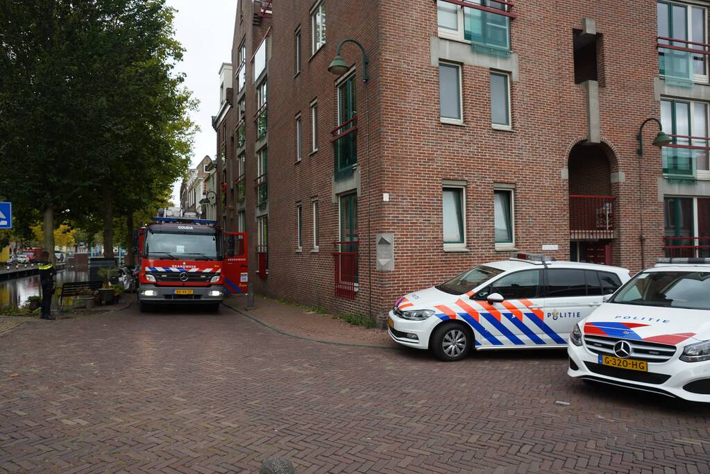Brand geblust met brandblusser in woning