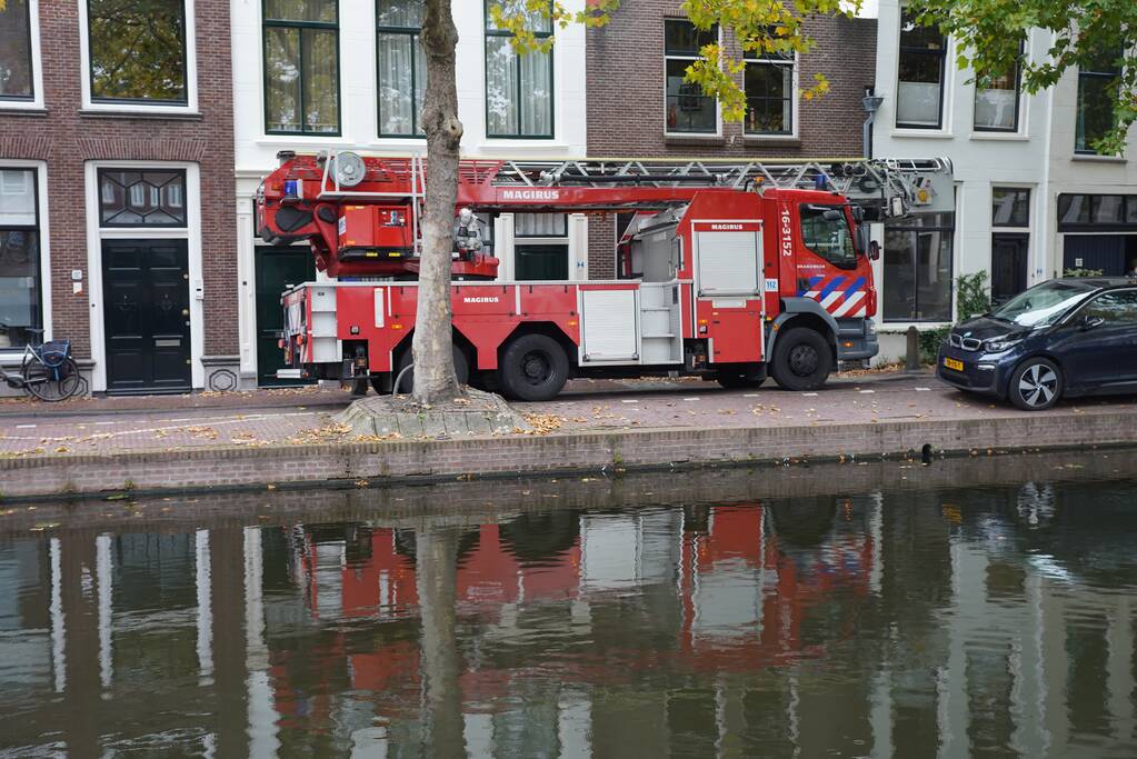 Brand geblust met brandblusser in woning