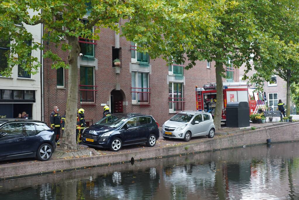 Brand geblust met brandblusser in woning