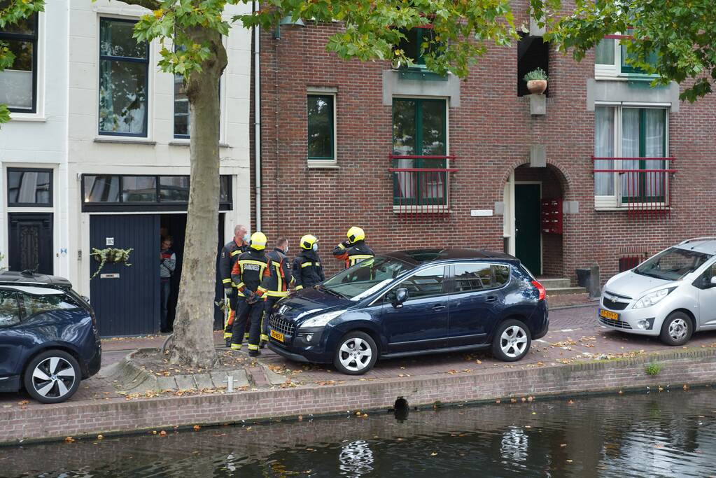 Brand geblust met brandblusser in woning