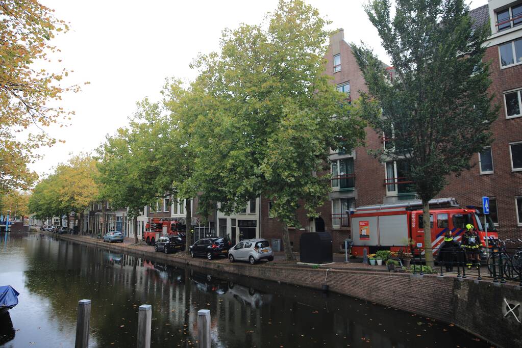 Brand geblust met brandblusser in woning