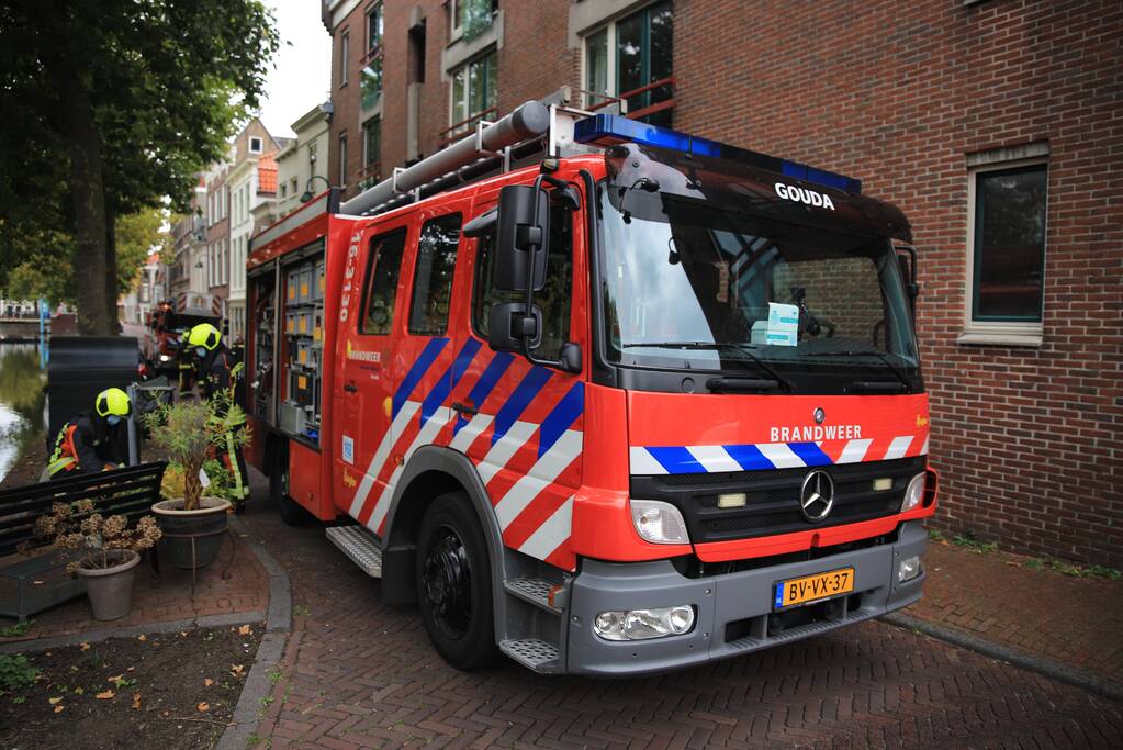 Brand geblust met brandblusser in woning