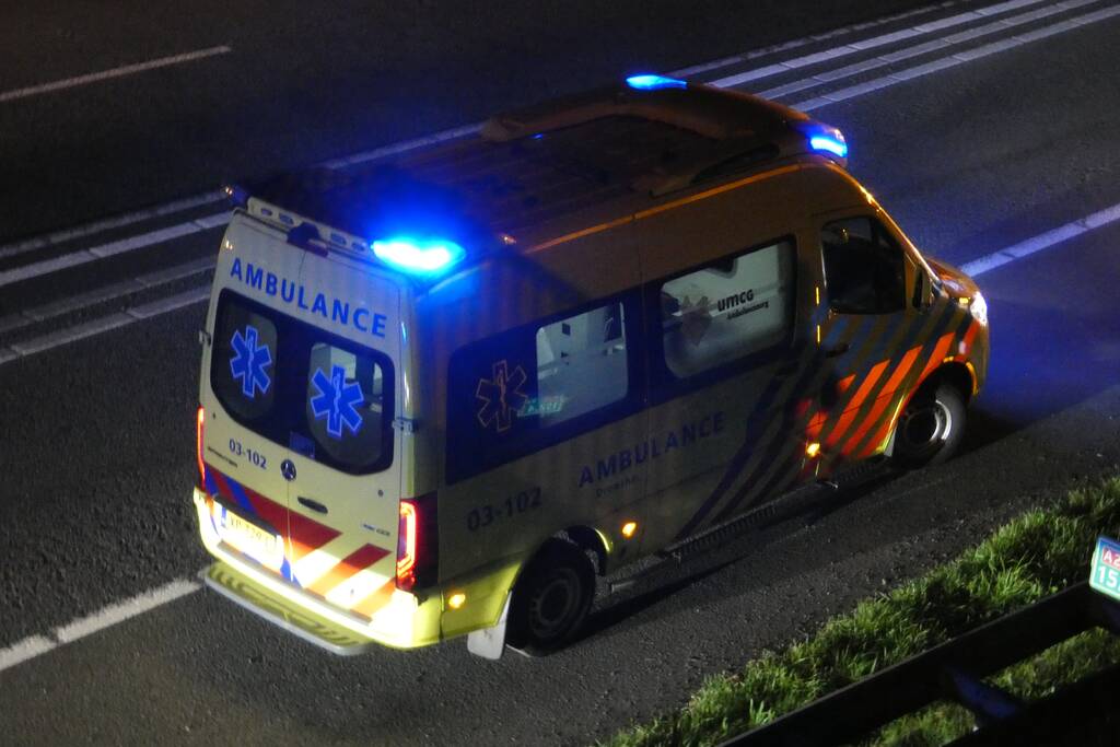 Gewonden bij aanrijding op snelweg