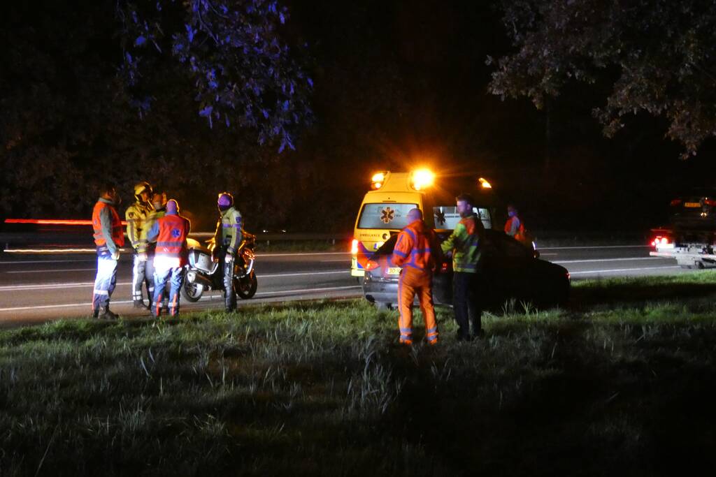 Gewonden bij aanrijding op snelweg
