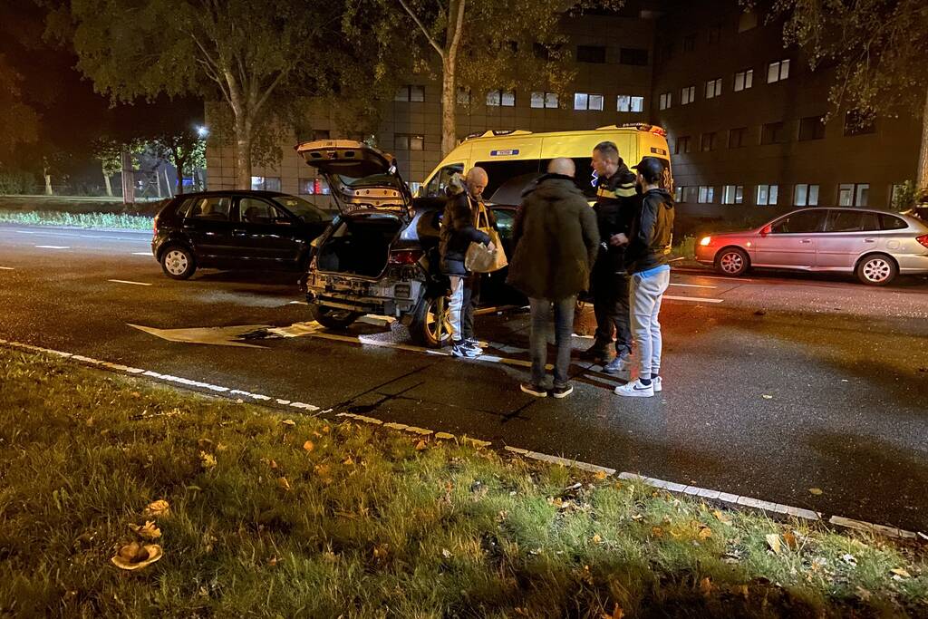 Ravage na botsing met meerdere personenauto's