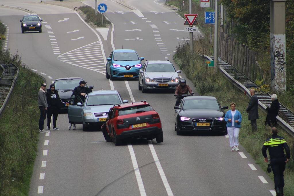 Botsing zorgt voor grote verkeershinder